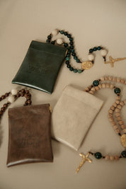 Leather Rosary Pouch